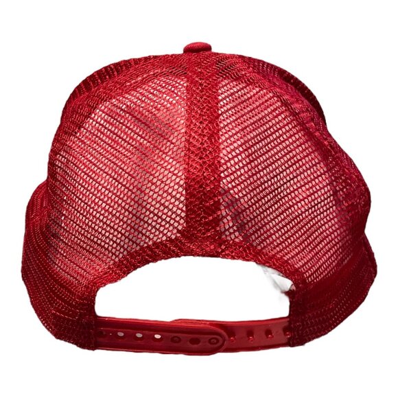 Red Trucker Hat with Mickey Mouse Patch – Japanese Text “Make It Impossible” - Picture 4 of 5